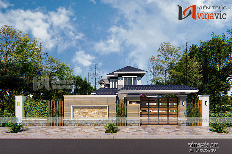 Góc nhìn khác Nhà đẹp 2 tầng mái thái hiện đại nổi bật nhất biển Sầm Sơn