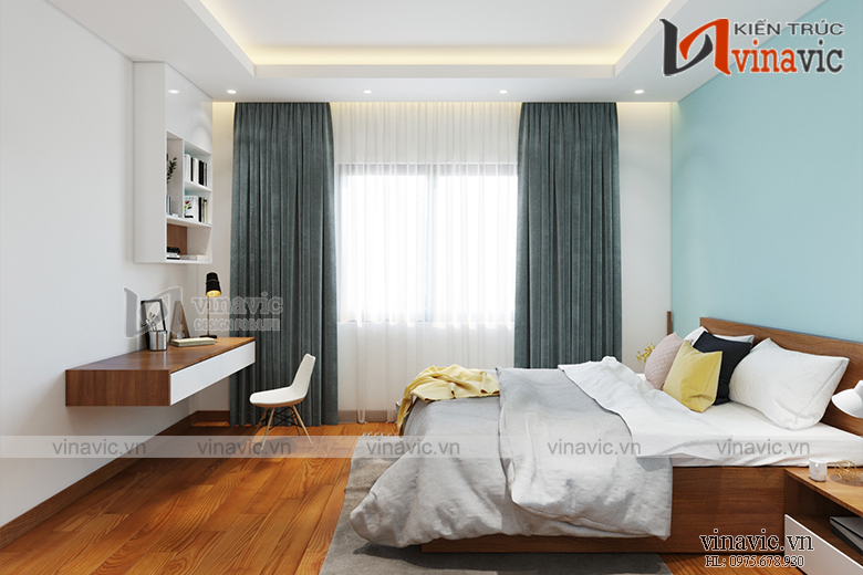Nội thất phòng ngủ 2 nhà ống mang phong cách hiện đại NTNO1621
