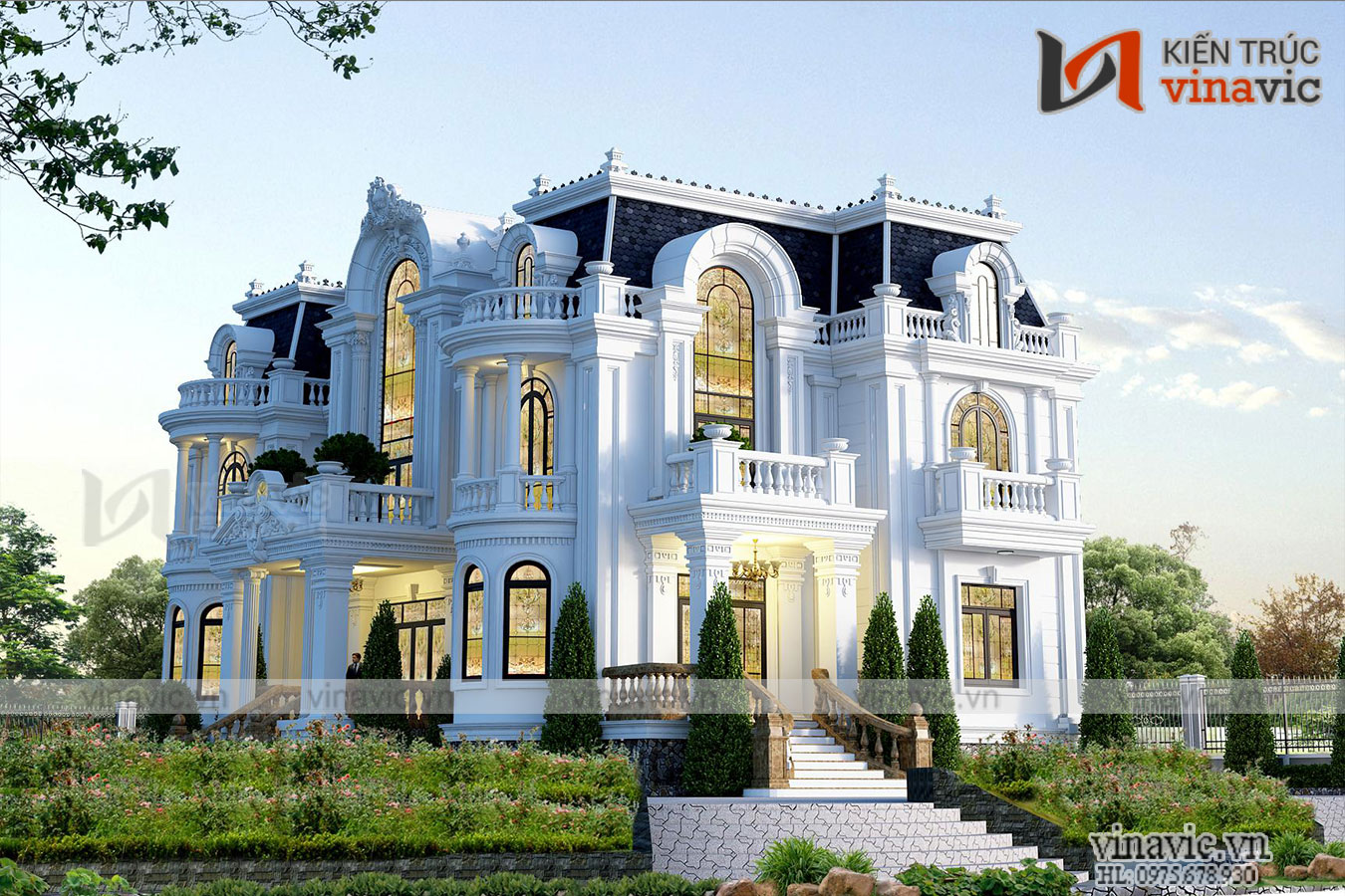 Góc nhìn khác Thiết kế dinh thự độc đáo lạ mắt nhất Việt Nam LDDT1904