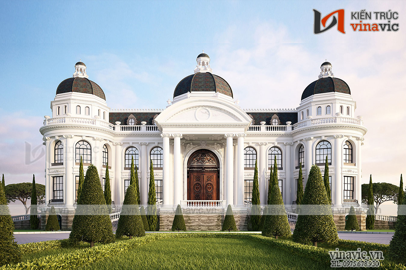 View khác Thiết kế dinh thự tân cổ điển dành cho người đẳng cấp LDDT1905