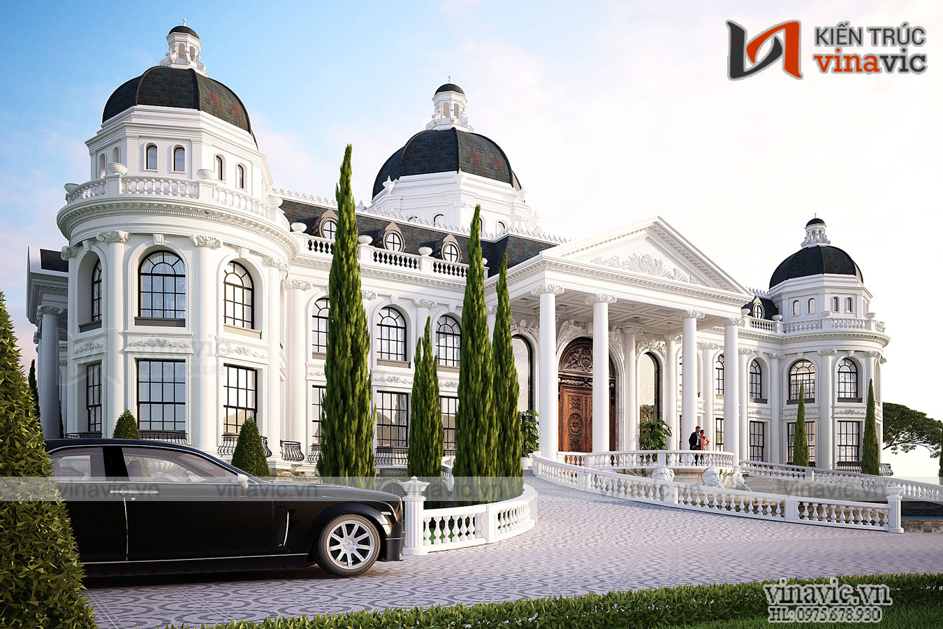 View khác Thiết kế dinh thự tân cổ điển dành cho người đẳng cấp LDDT1905
