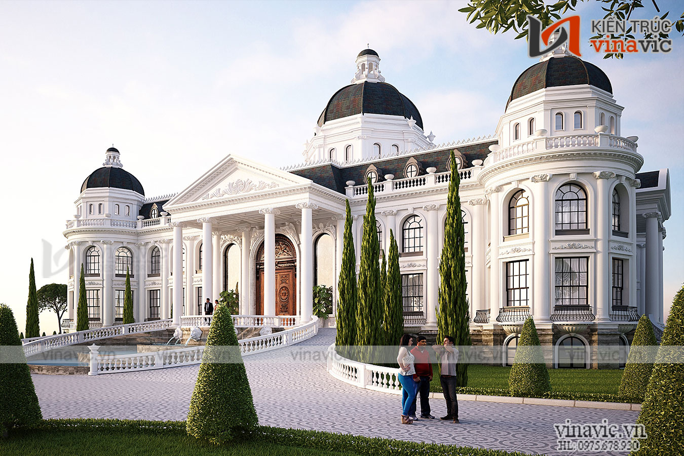 View khác Thiết kế dinh thự tân cổ điển dành cho người đẳng cấp LDDT1905