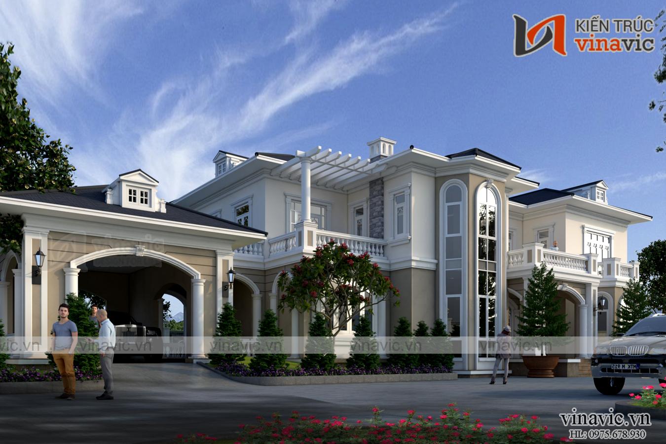 Góc nhìn khác Biệt thự 2 tầng tân cổ điển 250m2/1 sàn đẳng cấp ở đảo Phú Quốc