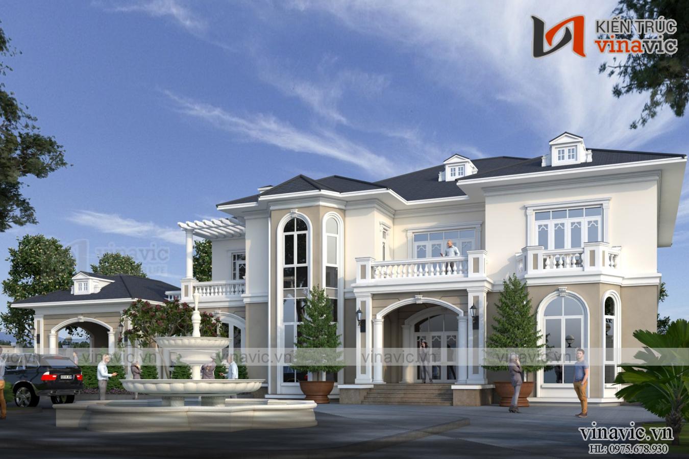 Góc nhìn khác Biệt thự 2 tầng tân cổ điển 250m2/1 sàn đẳng cấp ở đảo Phú Quốc