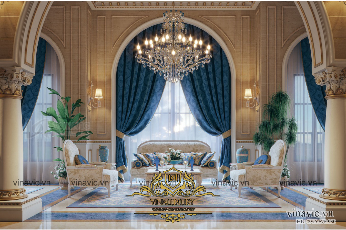 Biệt thự lâu đài Pháp cổ điển đẹp như mơ của doanh nhân LDDT2001