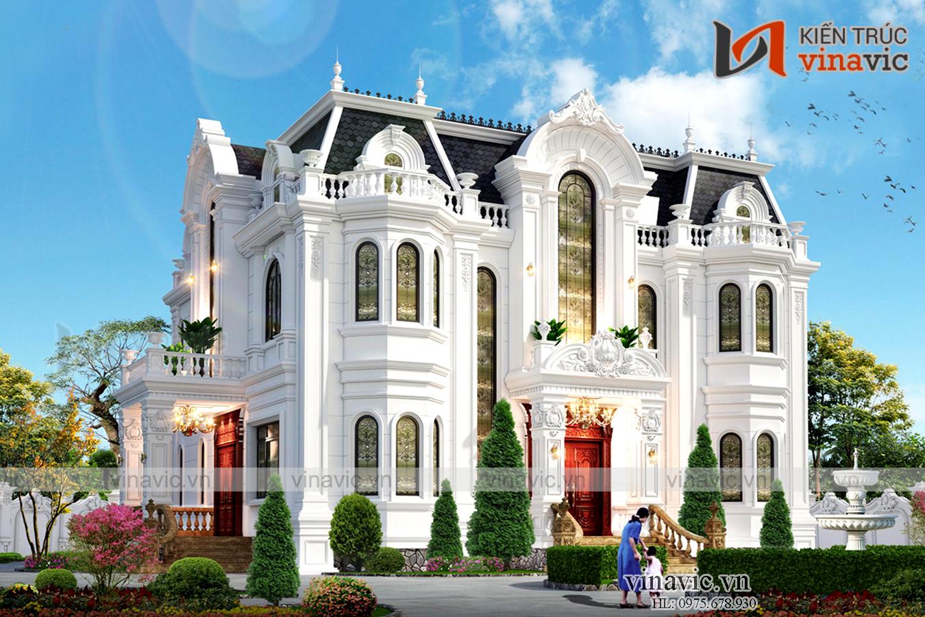 Thiết kế biệt thự phong cách cổ điển châu Âu