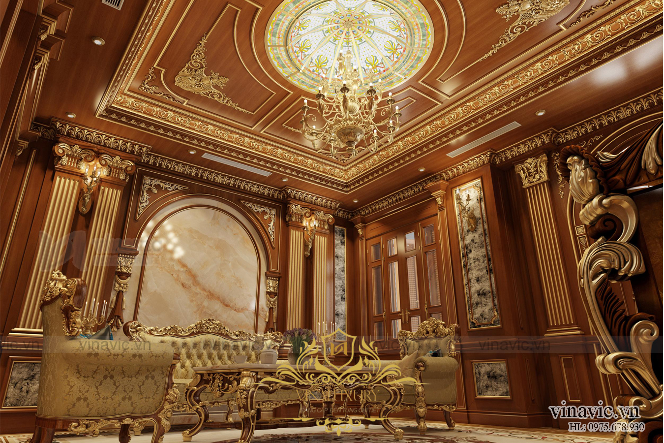 Mẫu nội thất đẹp cho dinh thự độc đáo nhất Việt Nam ở Phú Quốc NT2001