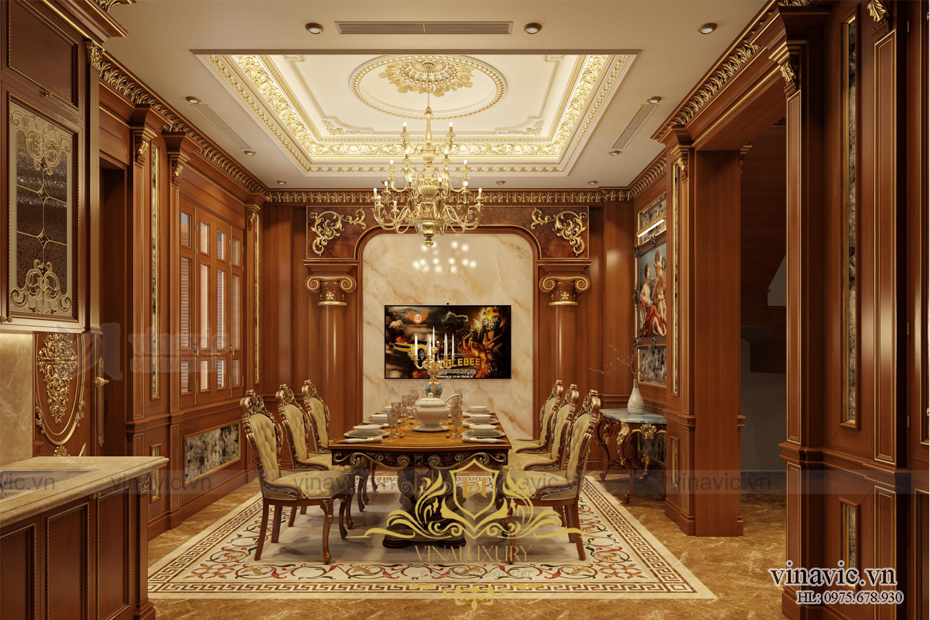 Mẫu nội thất đẹp cho dinh thự độc đáo nhất Việt Nam ở Phú Quốc NT2001