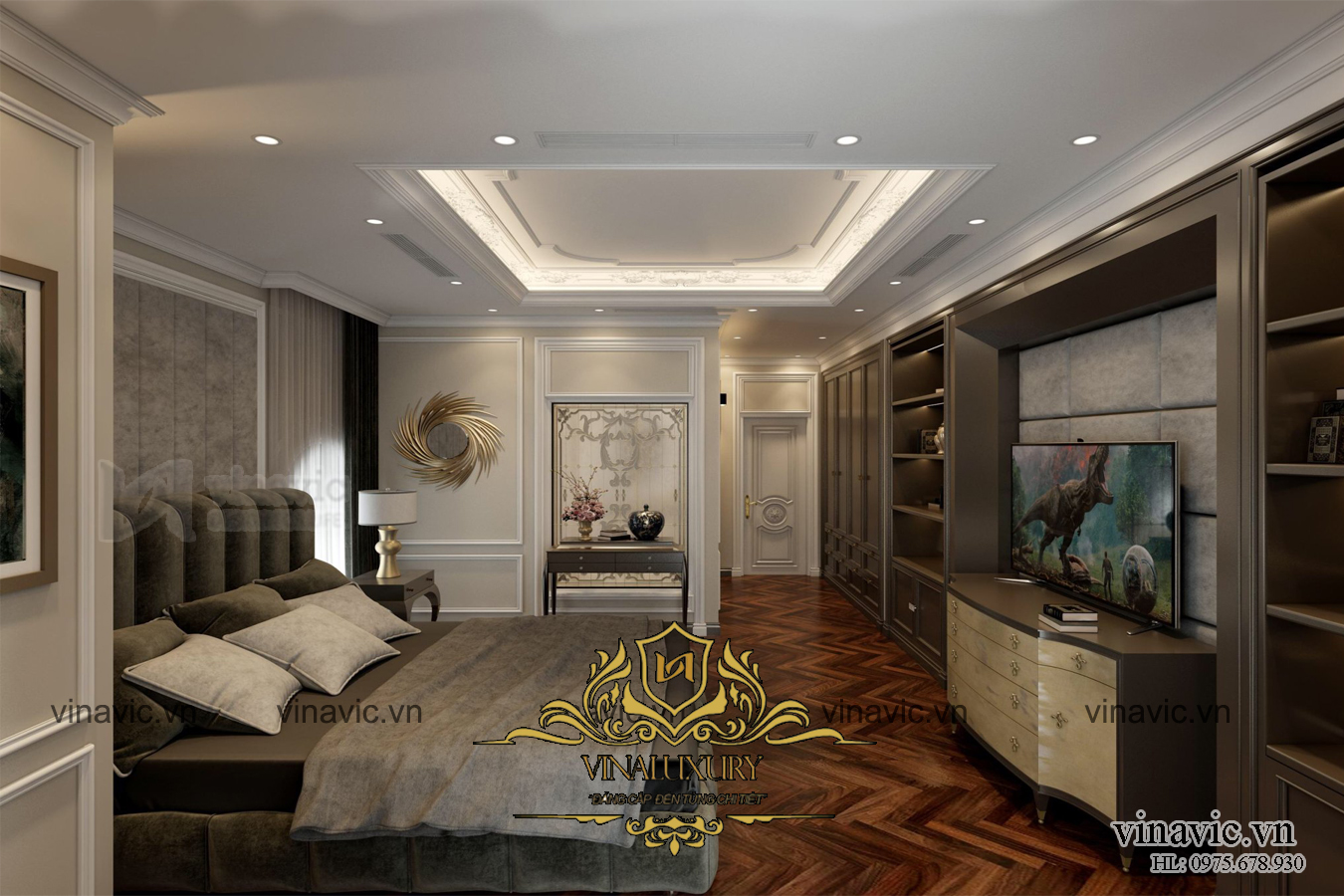 Nội thất cổ điển cho căn biệt thự lộng lẫy ở Hải Dương NT2013