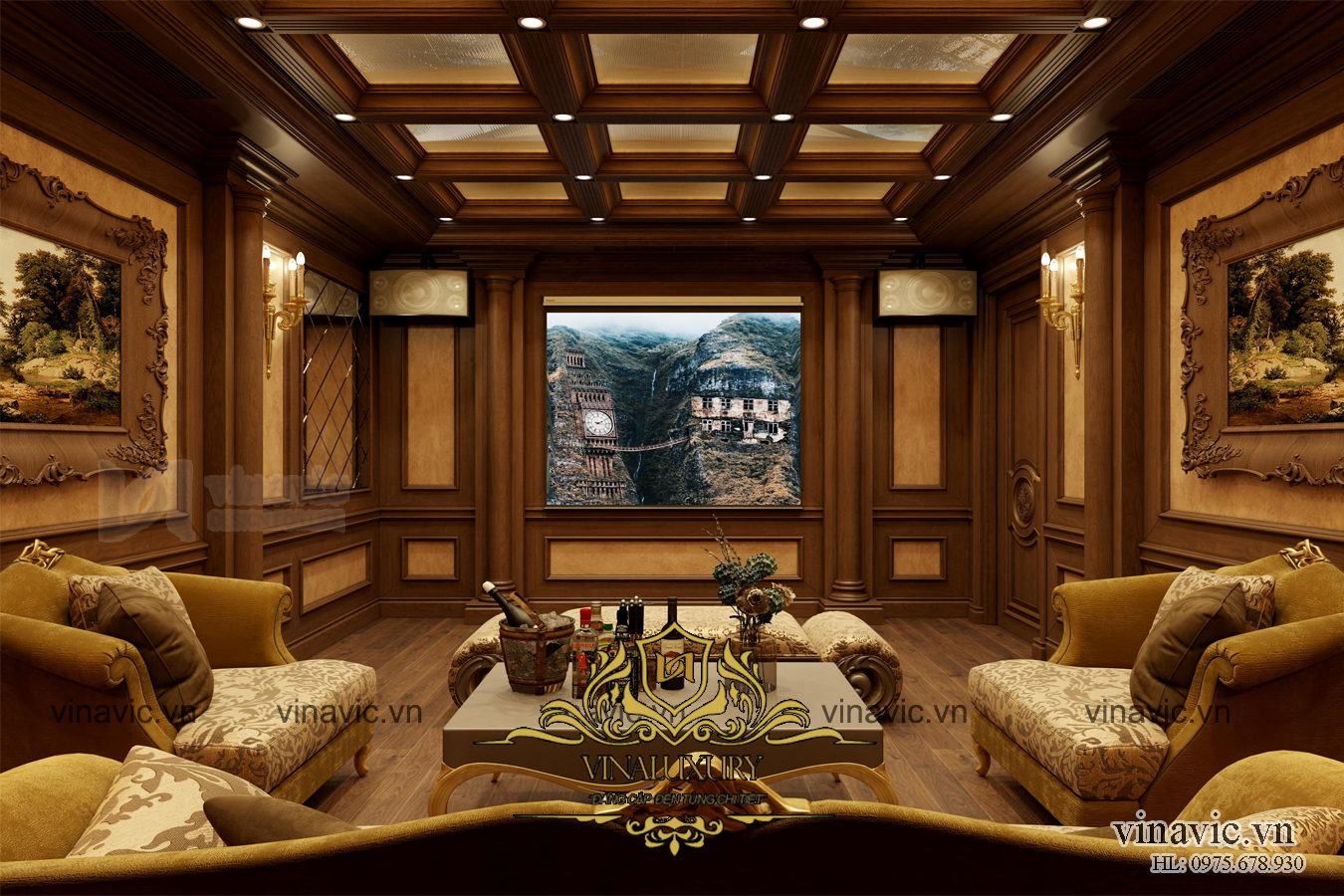 Nội thất cổ điển cho căn biệt thự lộng lẫy ở Hải Dương NT2013