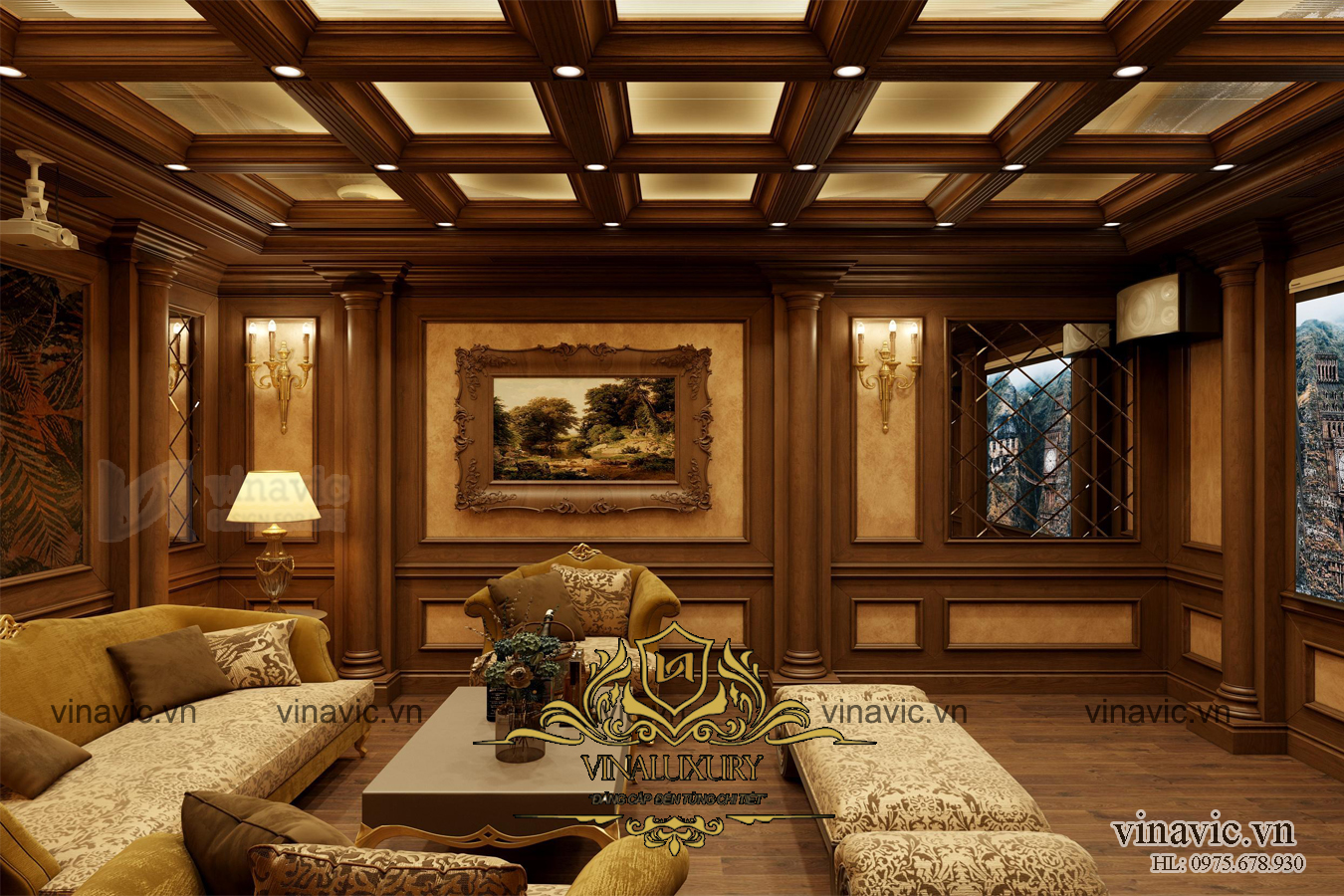 Nội thất cổ điển cho căn biệt thự lộng lẫy ở Hải Dương NT2013
