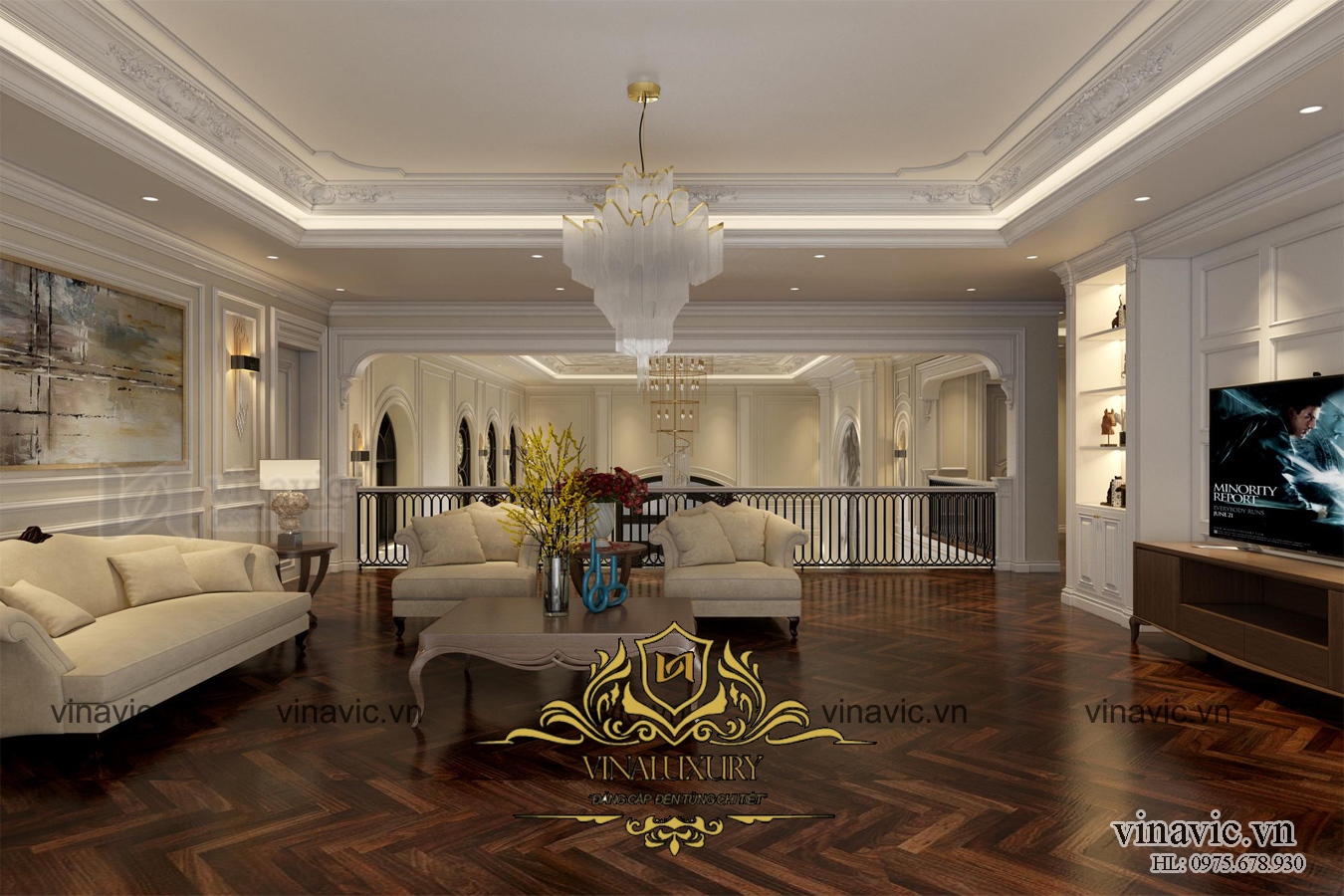 Nội thất cổ điển cho căn biệt thự lộng lẫy ở Hải Dương NT2013