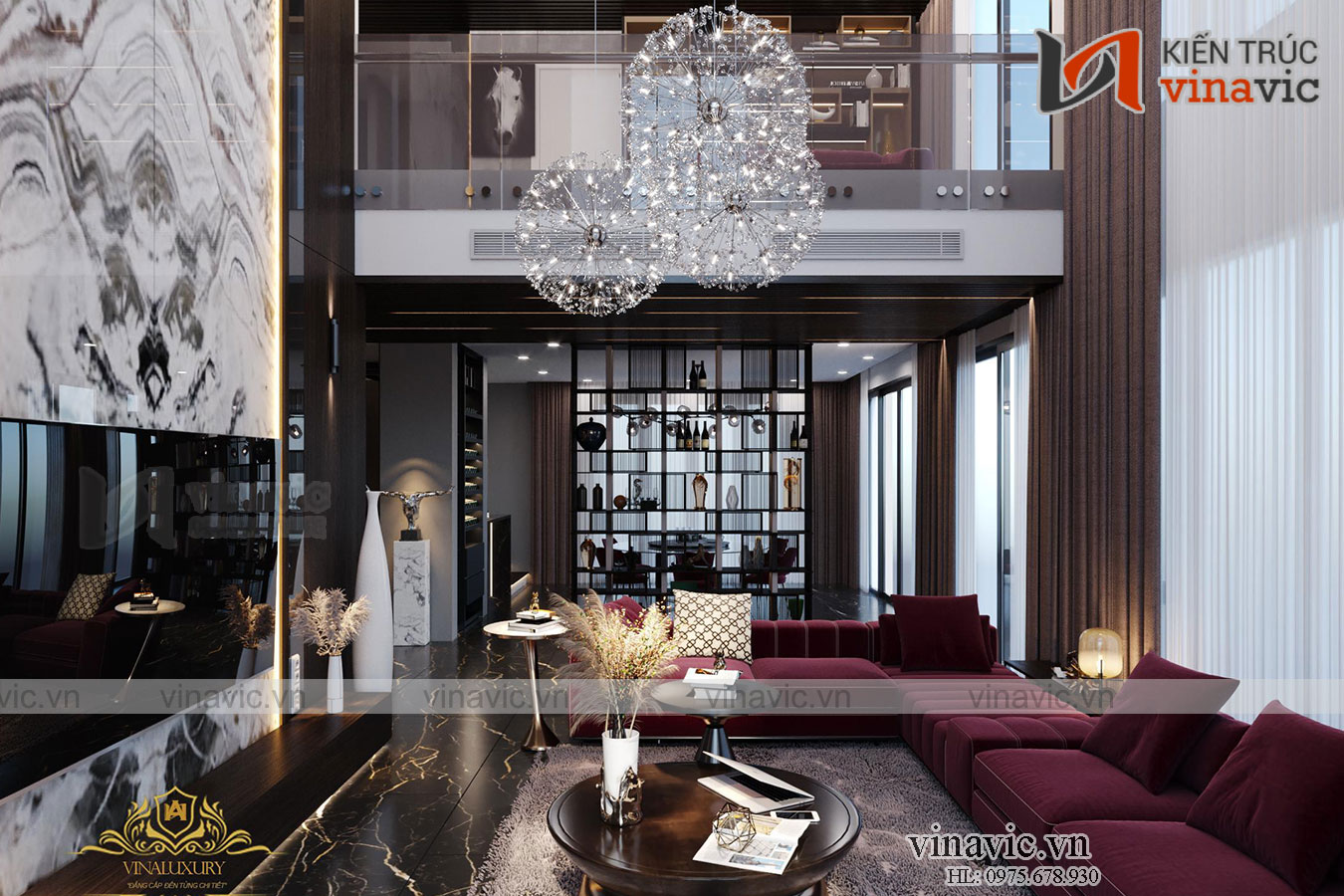 Hình ảnh: Phòng khách hiện đại cá tính với gam màu ấm