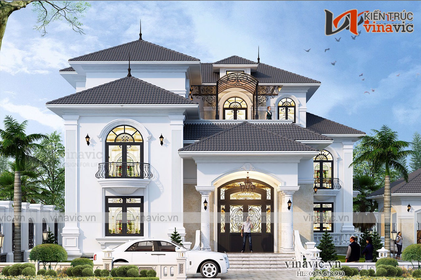 Mẫu nhà đẹp 2 tầng hiện đại sang trọng và đẳng cấp ở Bình Dương BT2016