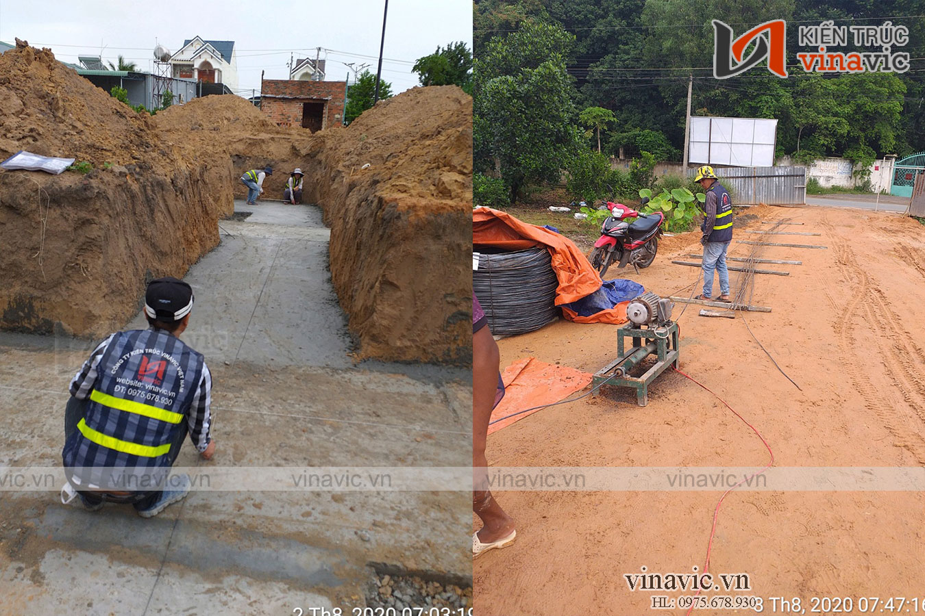 Thi công trọn gói kiến trúc và nội thất biệt thự ở Bình Dương TCBT2002