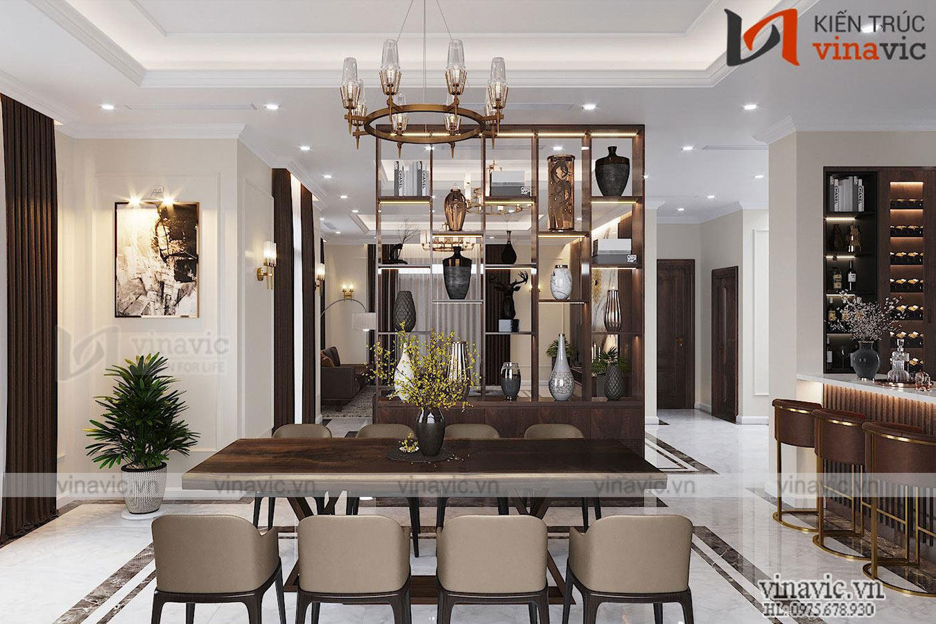 Nội thất hiện đại cho biệt thự anh Huy Hạ Long- Quảng Ninh NT2019