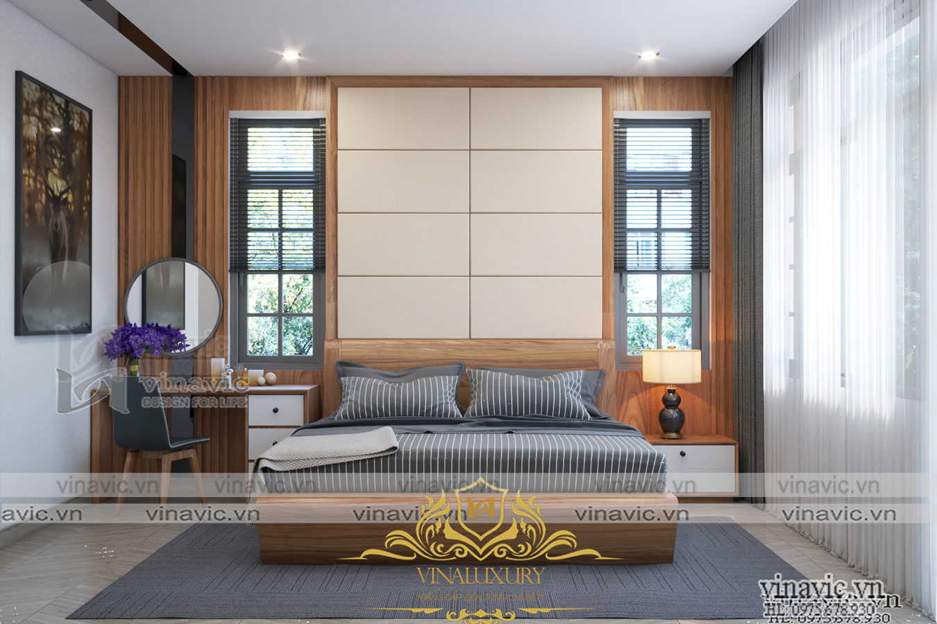 Nội thất biệt thự hiện đại cho anh Tịnh- Bình Phước NT2015