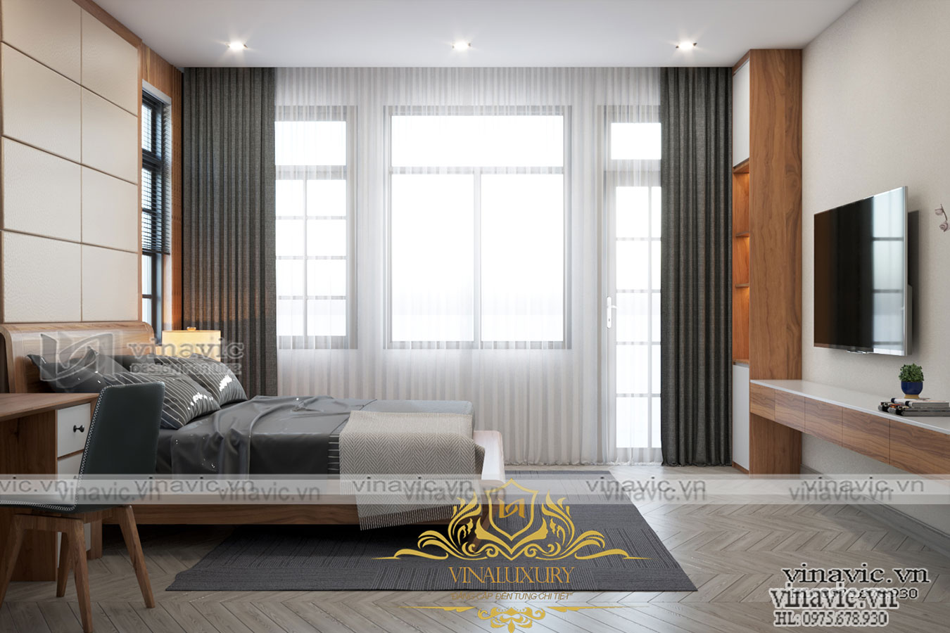 Nội thất biệt thự hiện đại cho anh Tịnh- Bình Phước NT2015