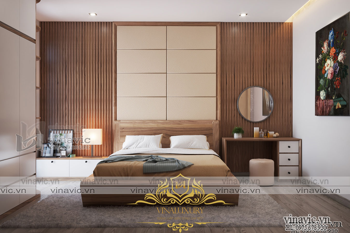 Nội thất biệt thự hiện đại cho anh Tịnh- Bình Phước NT2015