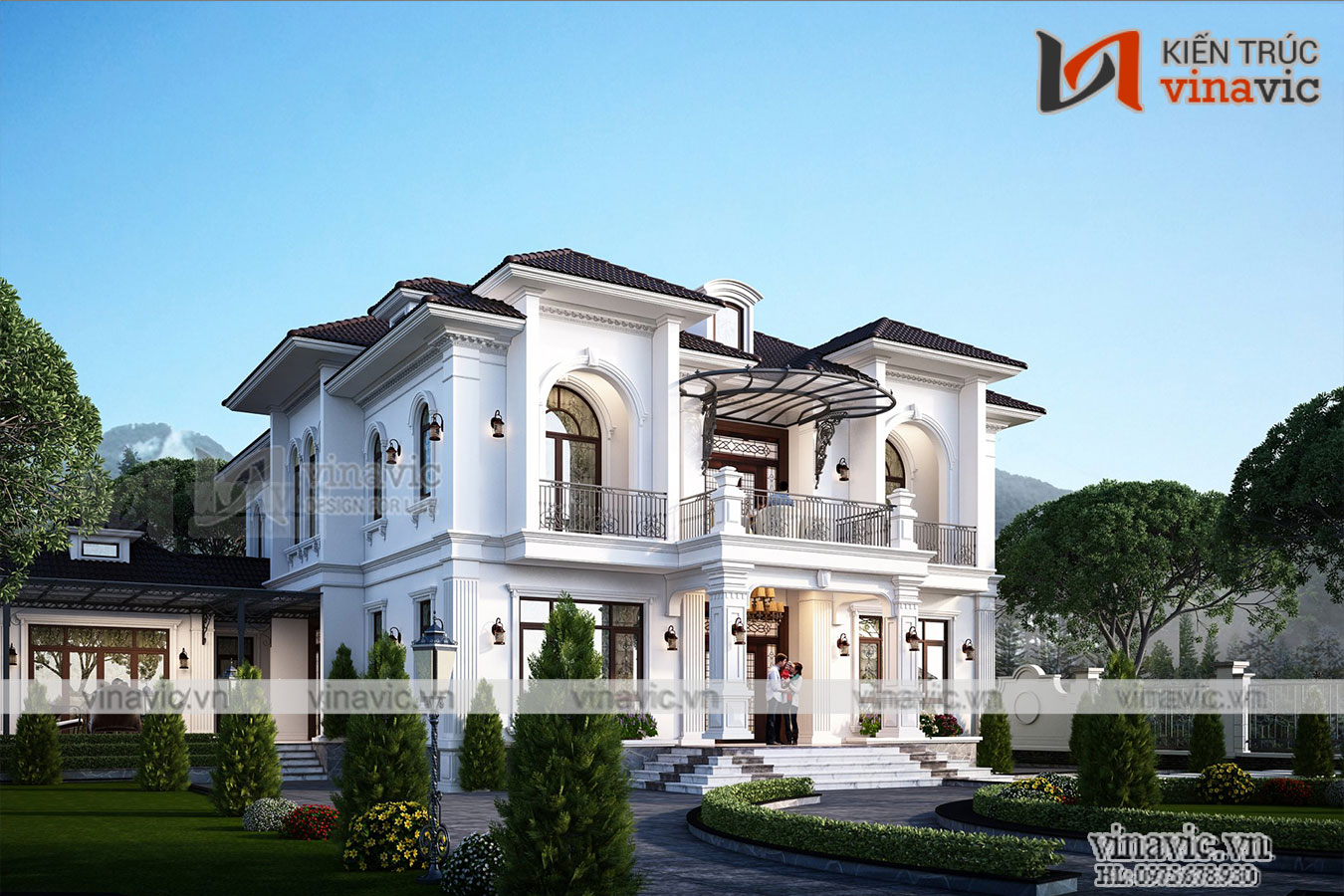 Nhà biệt thự tân cổ điển 2 tầng ở Ba Vì Hà Nội BT2025